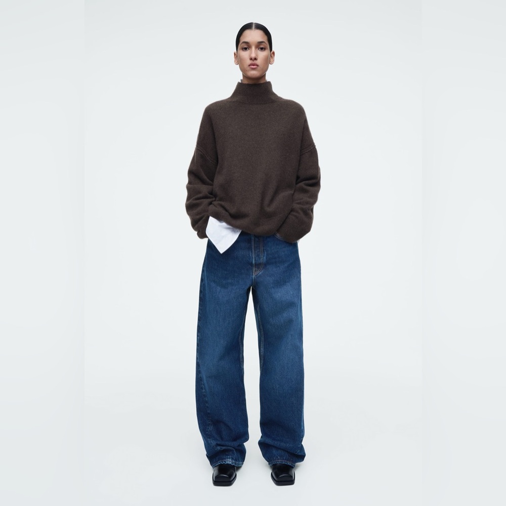 COS Facade Straight Leg Jeans in Dark Blue